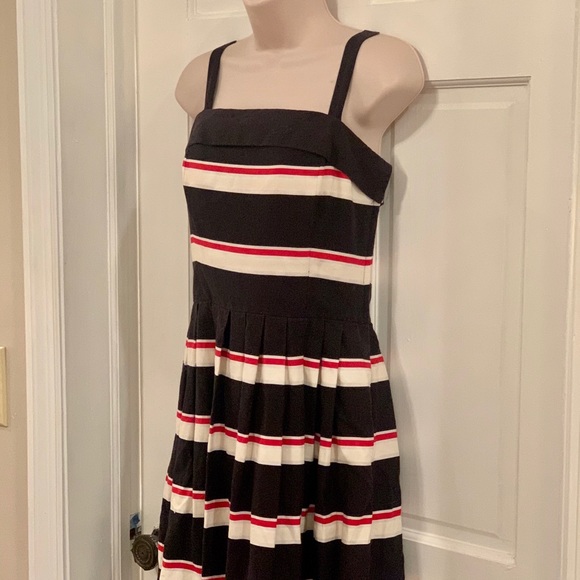 Lang Originals vintage blackred stripe dress SALE - Picture 5 of 12